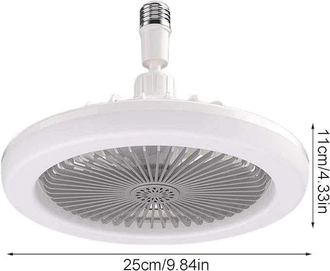 Ventilador Luz LED 2 En 1 | Iluminación + Brisa · Control Remoto · Ahorra Energía